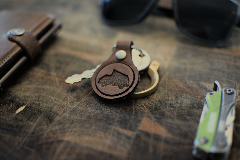 Volkswagen Vanagon Leather Keychain